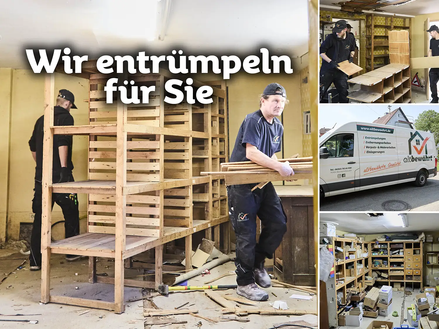 Entrümpelung durch die altbewährt GmbH